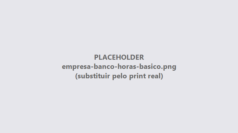 Campos de nome, período e tipo do banco de horas