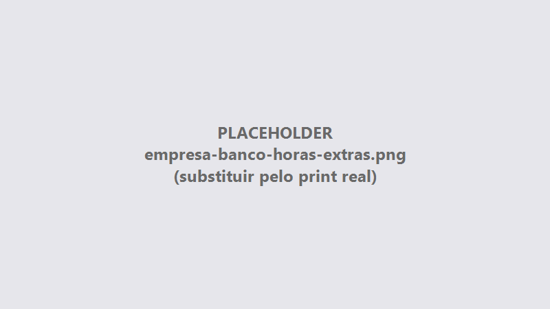 Controle de extras com opção de filtrar faixas por tipo de dia