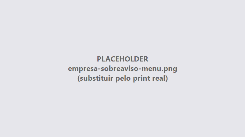 Listagem de tipos de sobreaviso com o botão Novo