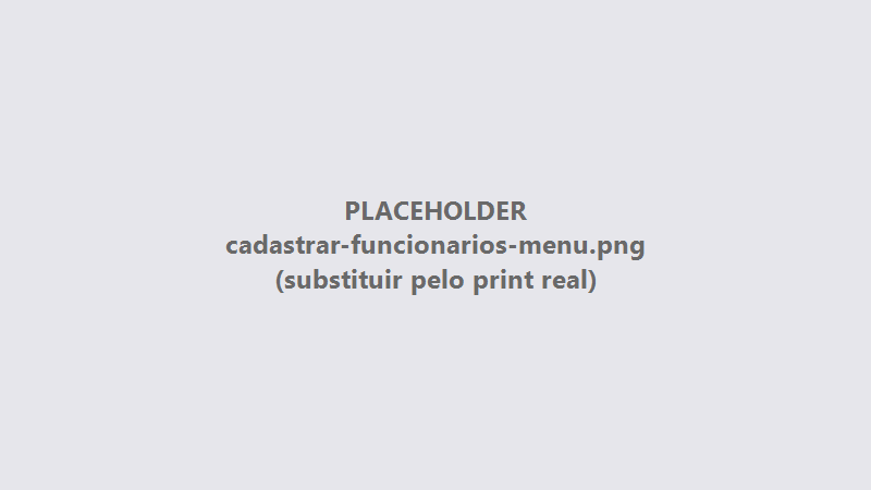 Menu Colaborador com o botão Novo