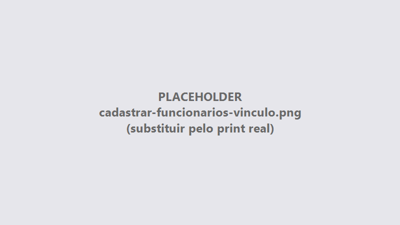 Adicionando um novo vínculo ao colaborador