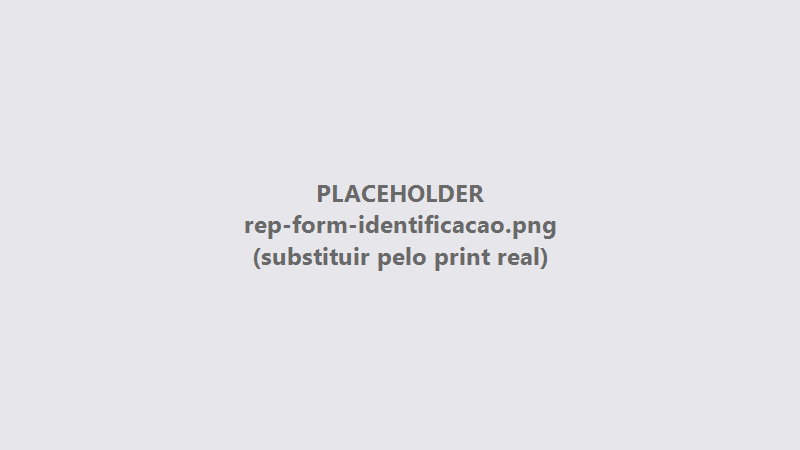 Formulário de identificação do relógio de ponto