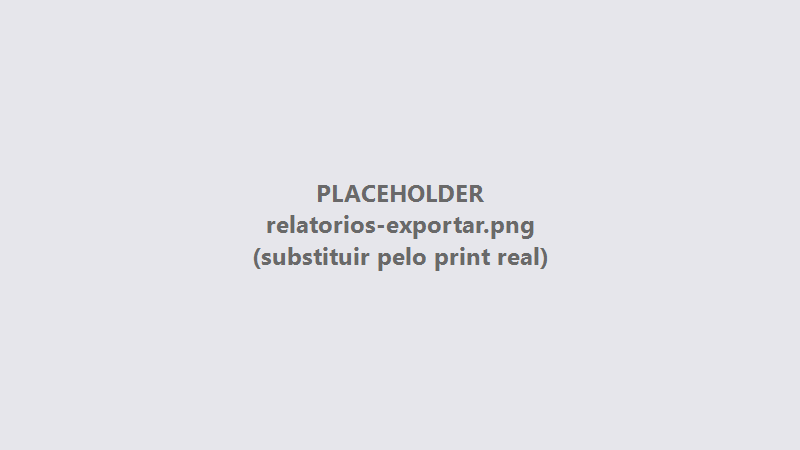 Janela de exportação com opções de formato
